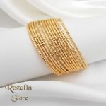 النگو زنانه وای اس ایکس طرح طلا مدل RS-458