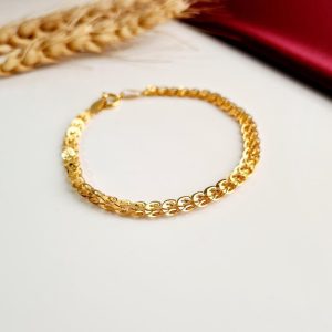 دستبند زنانه پولکی بیروتی طرح طلا ZJ
