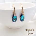 گوشواره زنانه ژوپینگ نگین سواروسکی