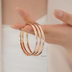 دستبند النگویی زنانه ژوپینگ مدل گرد 4 میل