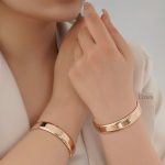 دستبند النگویی زنانه ژوپینگ مدل گرد 12 میل