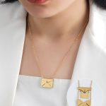 گردنبند زنانه استیل مدل پاکت نامه عشق